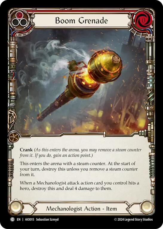 Boom Grenade (Red) [AIO015] (Armory Deck: Dash) | Good Games Cannington