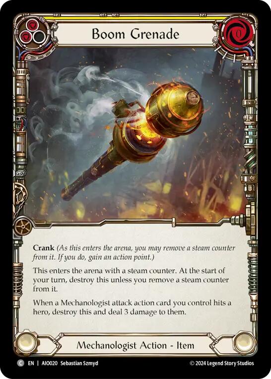 Boom Grenade (Yellow) [AIO020] (Armory Deck: Dash) | Good Games Cannington