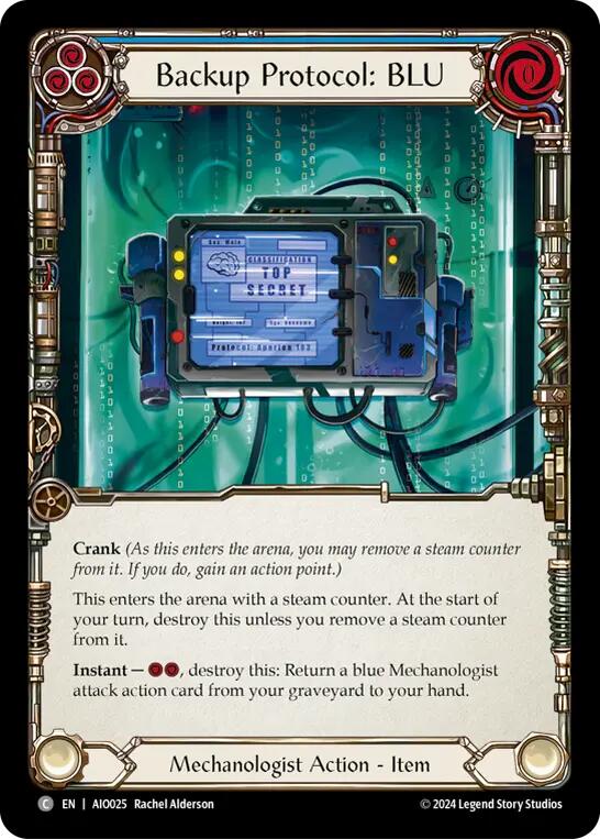 Backup Protocol: BLU (Blue) [AIO025] (Armory Deck: Dash) | Good Games Cannington