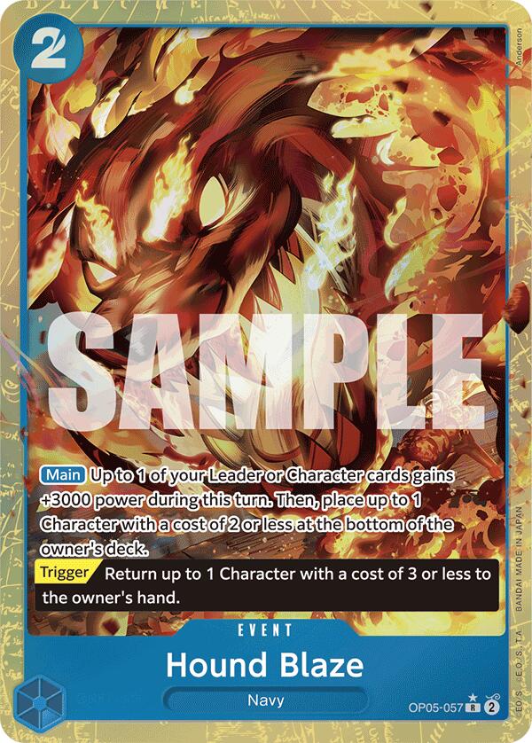 Hound Blaze (Alternate Art) [Premium Booster -The Best-] | Good Games Cannington