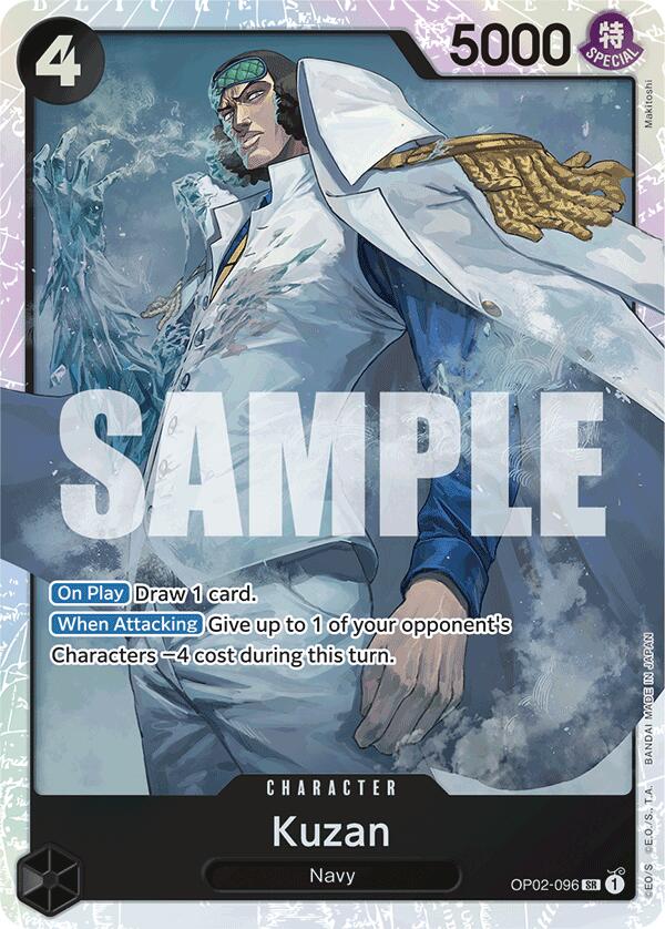 Kuzan (OP02-096) (Reprint) [Premium Booster -The Best-] | Good Games Cannington