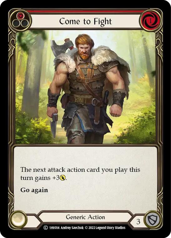 Come to Fight (Red) [1HV014] (Historic Pack 1 Blitz Deck Viserai) | Good Games Cannington