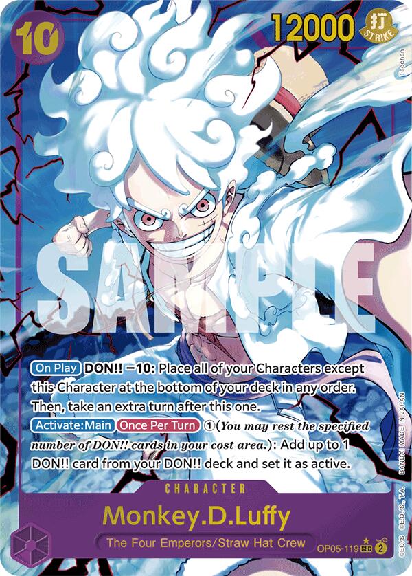 Monkey.D.Luffy (OP05-119) (Alternate Art) [Premium Booster -The Best-] | Good Games Cannington