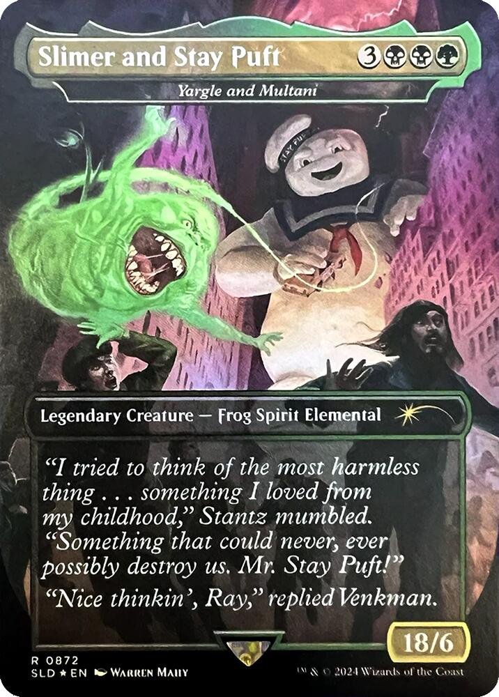 Slimer and Stay Puft - Yargle and Multani [Secret Lair Drop Series] | Good Games Cannington