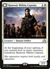 Hanweir Militia Captain // Westvale Cult Leader [Shadows over Innistrad Prerelease Promos] | Good Games Cannington