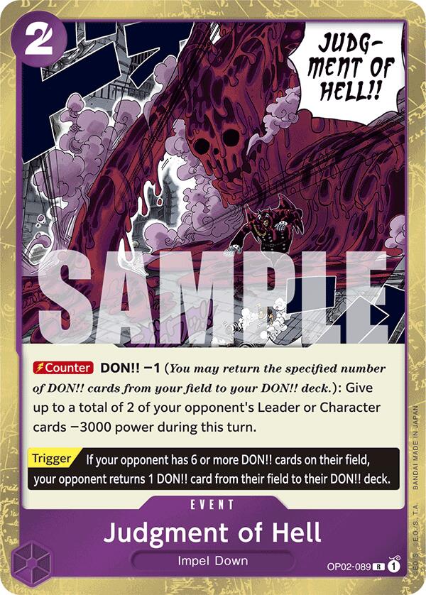 Judgment of Hell (Jolly Roger Foil) [Premium Booster -The Best-] | Good Games Cannington