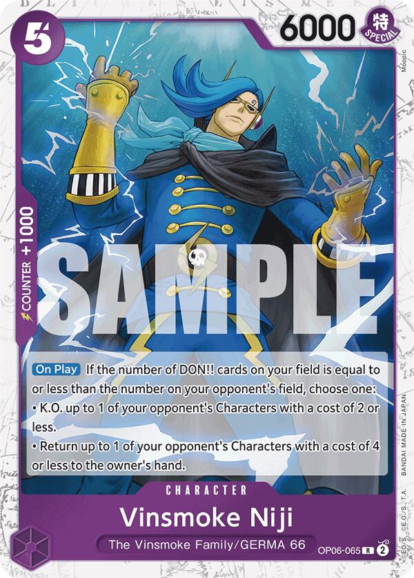 Vinsmoke Niji (OP06-065) (Jolly Roger Foil) [Premium Booster -The Best-] | Good Games Cannington