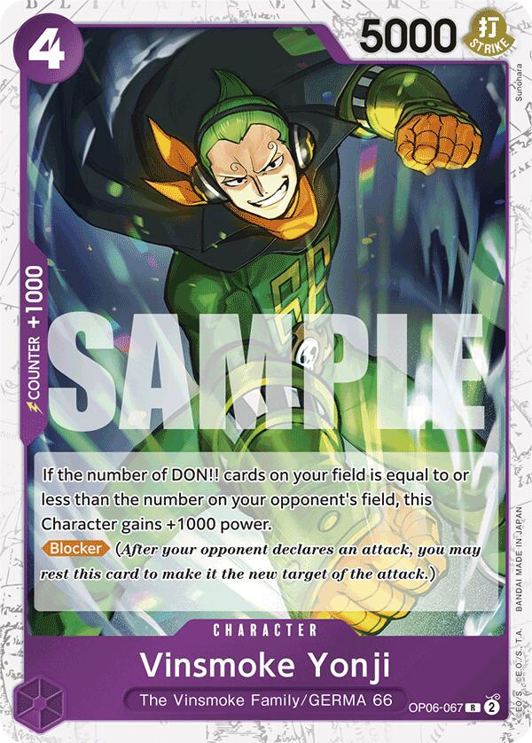 Vinsmoke Yonji (OP06-067) (Jolly Roger Foil) [Premium Booster -The Best-] | Good Games Cannington