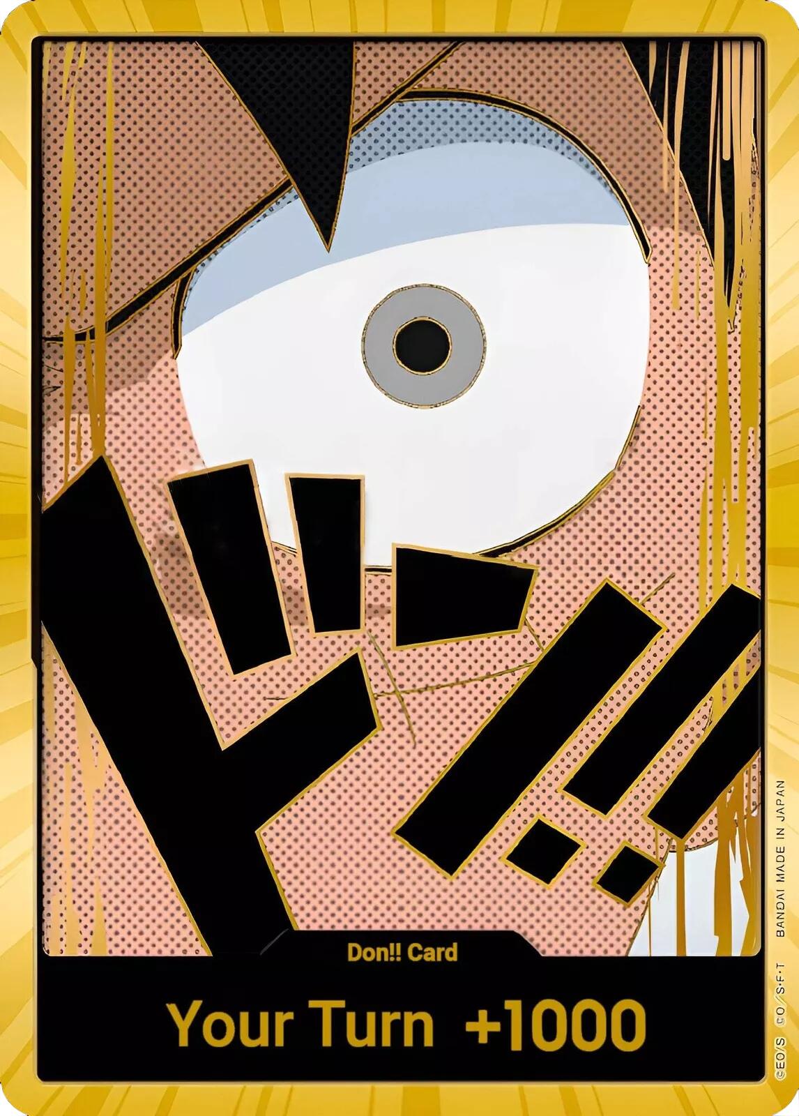 DON!! Card (Luffy) (Gold) [Premium Booster -The Best-] | Good Games Cannington