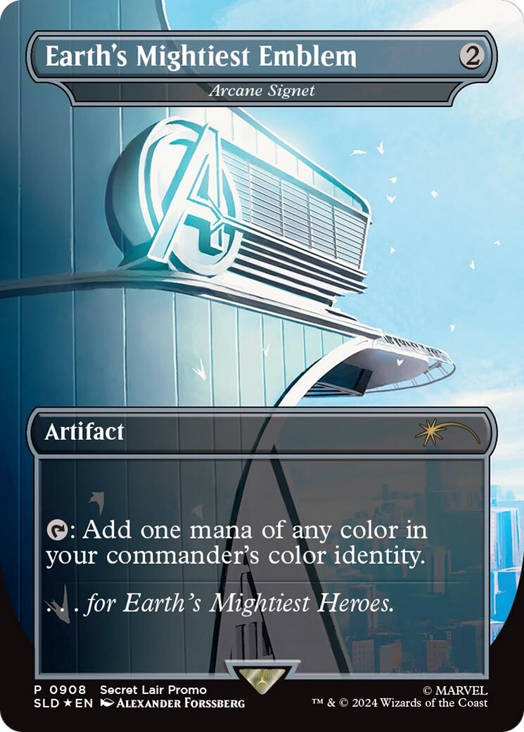 Earth's Mightiest Emblem - Arcane Signet [Secret Lair Drop Series] | Good Games Cannington