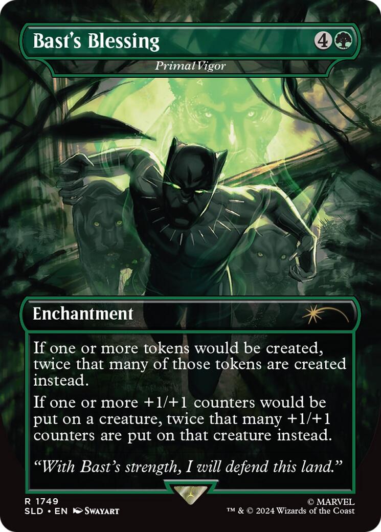 Bast's Blessing - Primal Vigor [Secret Lair Drop Series] | Good Games Cannington