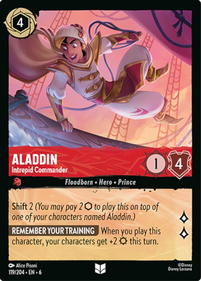 Aladdin - Intrepid Commander (119/204) [Azurite Sea] | Good Games Cannington