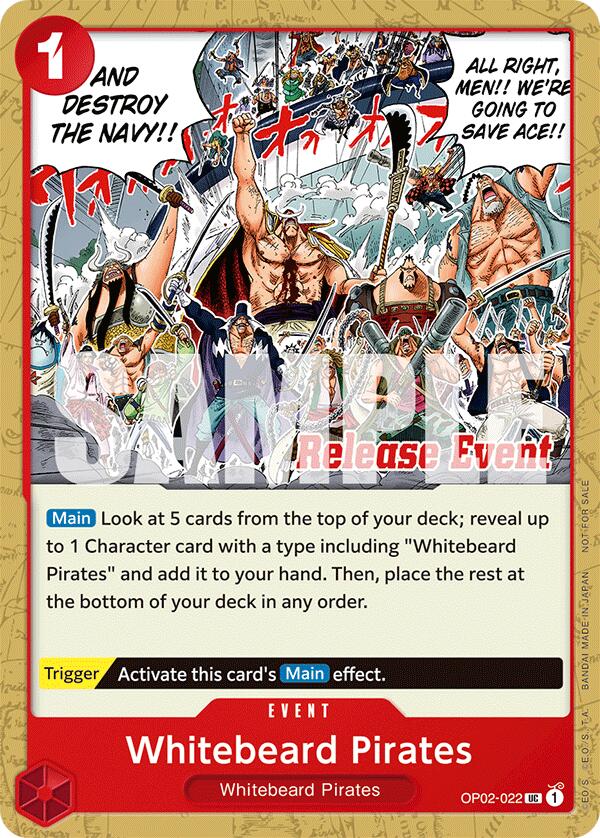 Whitebeard Pirates (ST15 - ST20 Release Event Pack) [One Piece Promotion Cards] | Good Games Cannington