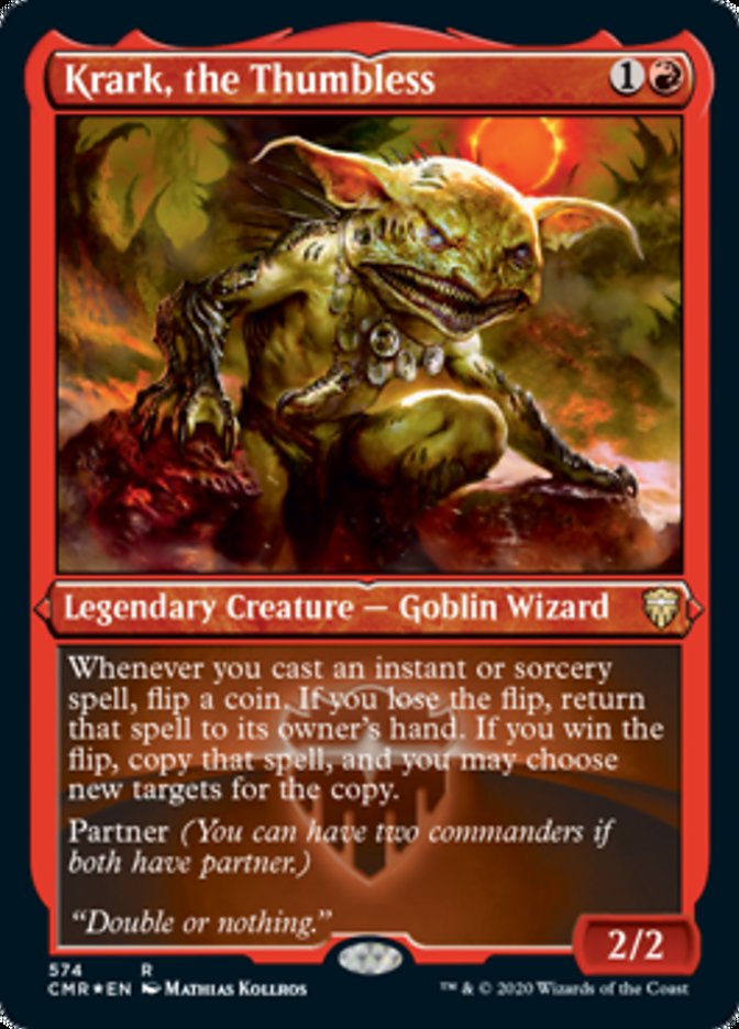 Krark, the Thumbless (Etched) [Commander Legends] | Good Games Cannington