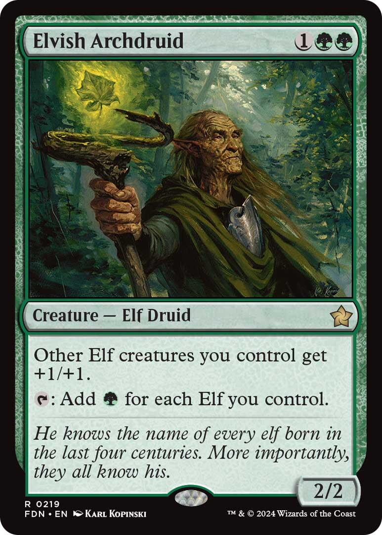 Elvish Archdruid [Foundations] | Good Games Cannington