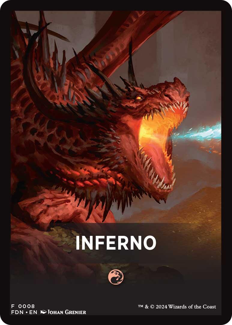 Inferno Theme Card [Foundations Tokens] | Good Games Cannington