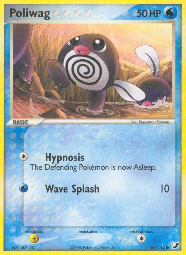 Poliwag (67/115) [EX: Unseen Forces] | Good Games Cannington