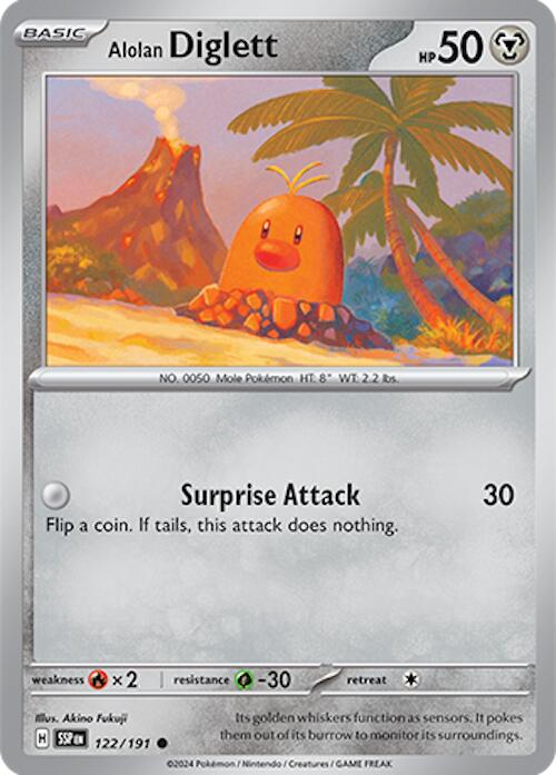 Alolan Diglett (122/191) [Scarlet & Violet: Surging Sparks] | Good Games Cannington
