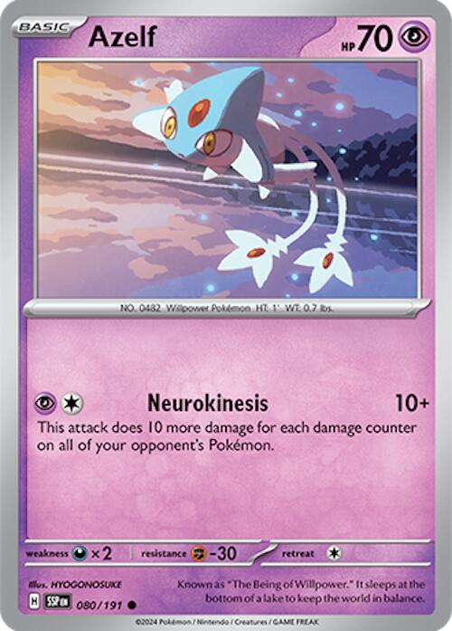 Azelf (080/191) [Scarlet & Violet: Surging Sparks] | Good Games Cannington