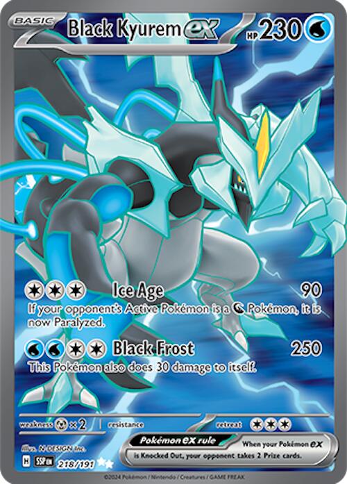 Black Kyurem ex (218/191) [Scarlet & Violet: Surging Sparks] | Good Games Cannington