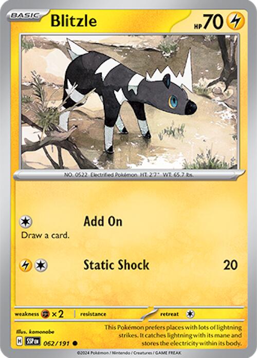 Blitzle (062/191) [Scarlet & Violet: Surging Sparks] | Good Games Cannington
