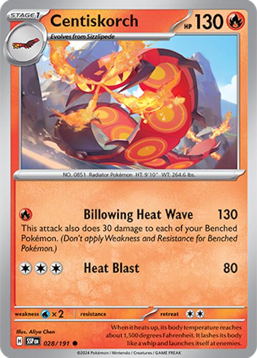 Centiskorch (028/191) [Scarlet & Violet: Surging Sparks] | Good Games Cannington