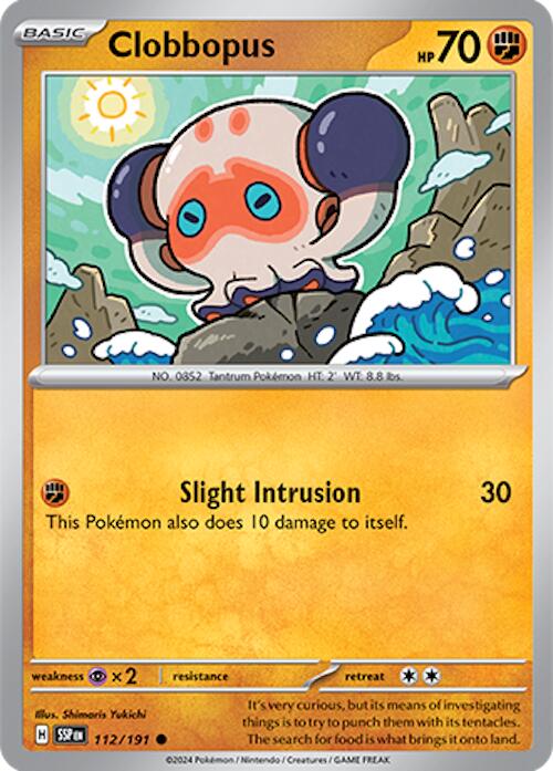 Clobbopus (112/191) [Scarlet & Violet: Surging Sparks] | Good Games Cannington