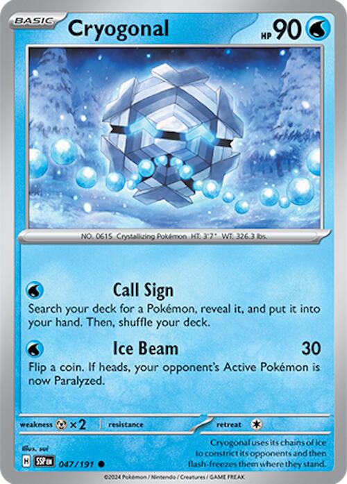 Cryogonal (047/191) [Scarlet & Violet: Surging Sparks] | Good Games Cannington