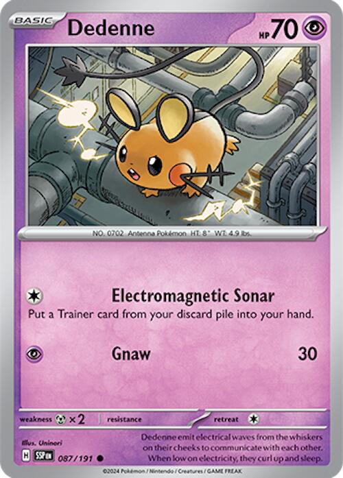 Dedenne (087/191) [Scarlet & Violet: Surging Sparks] | Good Games Cannington