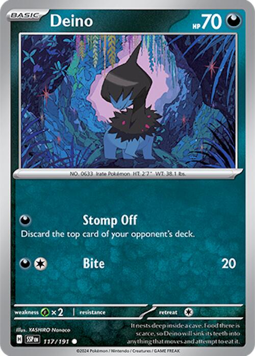 Deino (117/191) [Scarlet & Violet: Surging Sparks] | Good Games Cannington