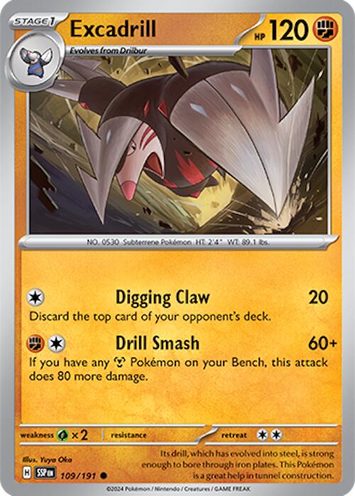 Excadrill (109/191) [Scarlet & Violet: Surging Sparks] | Good Games Cannington