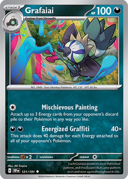 Grafaiai (121/191) [Scarlet & Violet: Surging Sparks] | Good Games Cannington