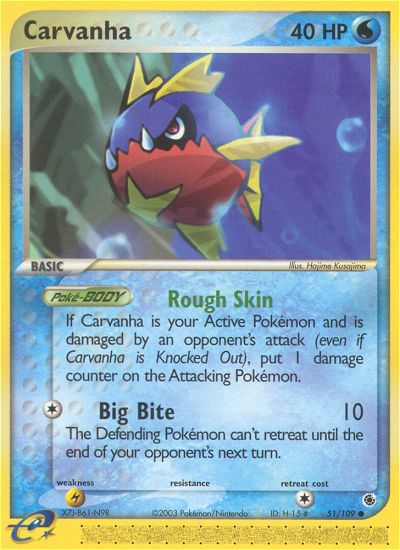Carvanha (51/109) [EX: Ruby & Sapphire] | Good Games Cannington