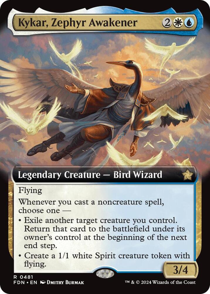 Kykar, Zephyr Awakener 481/291 (Foundations)  - Extended Art | Good Games Cannington