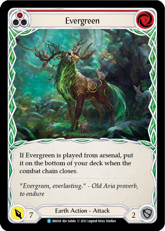 Evergreen (Red) [BRI018] (Tales of Aria Briar Blitz Deck)  1st Edition Normal | Good Games Cannington