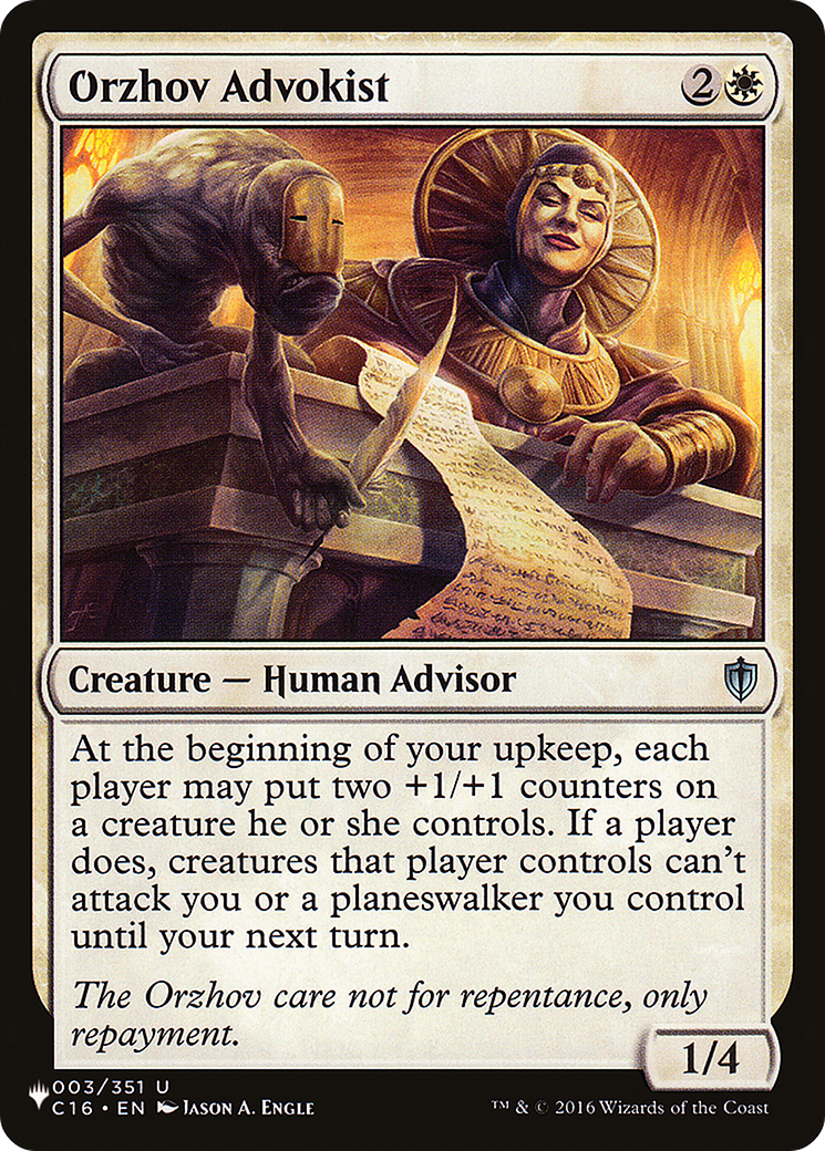 Orzhov Advokist [The List] | Good Games Cannington