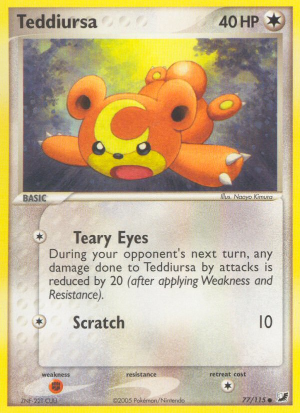 Teddiursa (77/115) [EX: Unseen Forces] | Good Games Cannington