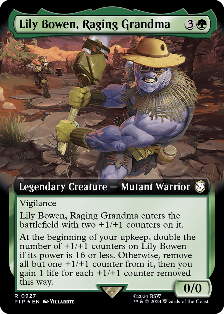 Lily Bowen, Raging Grandma (Extended Art) (Surge Foil) [Fallout] | Good Games Cannington