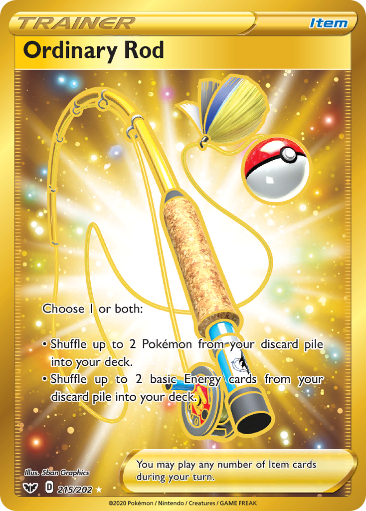 Ordinary Rod (215/202) [Sword & Shield: Base Set] | Good Games Cannington