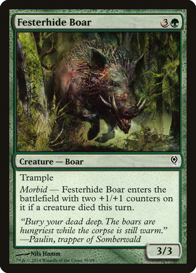 Festerhide Boar [Duel Decks: Jace vs. Vraska] | Good Games Cannington