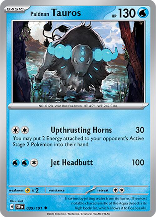 Paldean Tauros (039/191) [Scarlet & Violet: Surging Sparks] | Good Games Cannington