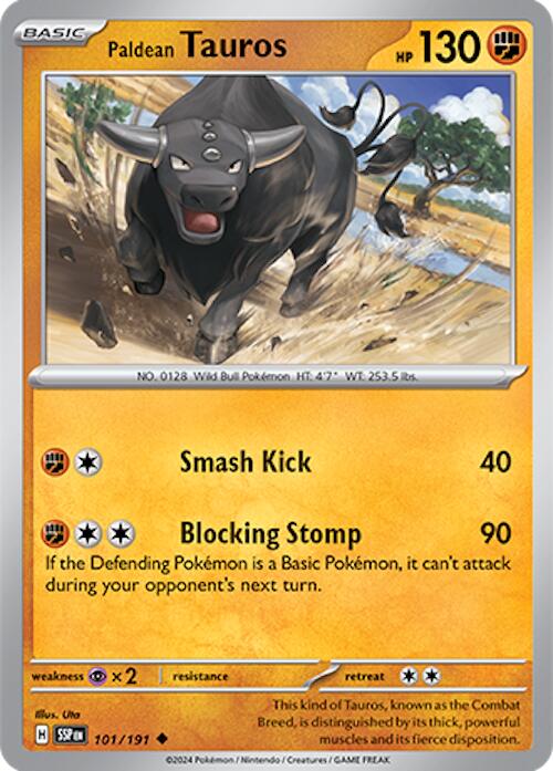 Paldean Tauros (101/191) [Scarlet & Violet: Surging Sparks] | Good Games Cannington