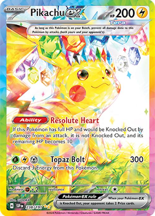 Pikachu ex (238/191) [Scarlet & Violet: Surging Sparks] | Good Games Cannington