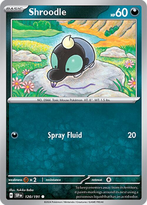 Shroodle (120/191) [Scarlet & Violet: Surging Sparks] | Good Games Cannington