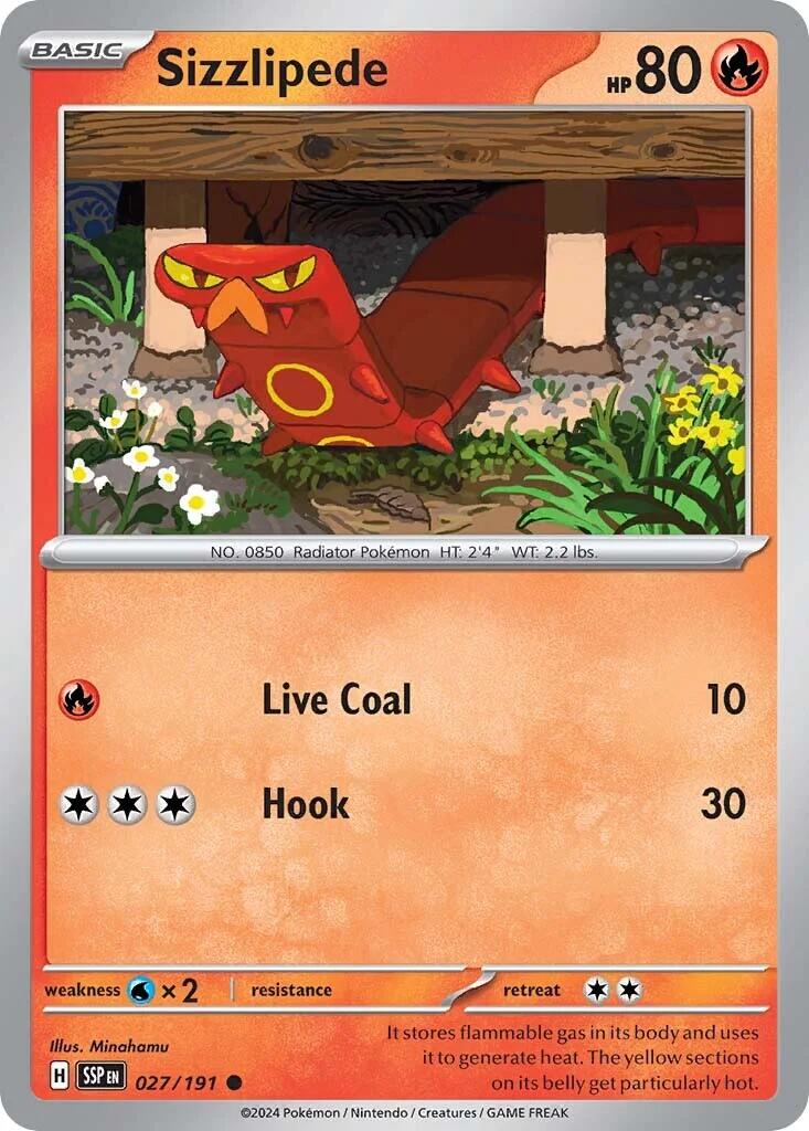 Sizzlipede (027/191) [Scarlet & Violet: Surging Sparks] | Good Games Cannington