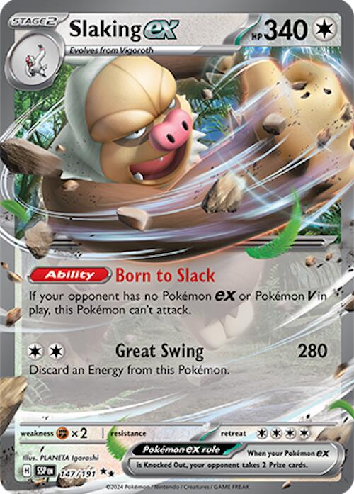 Slaking ex (147/191) [Scarlet & Violet: Surging Sparks] | Good Games Cannington
