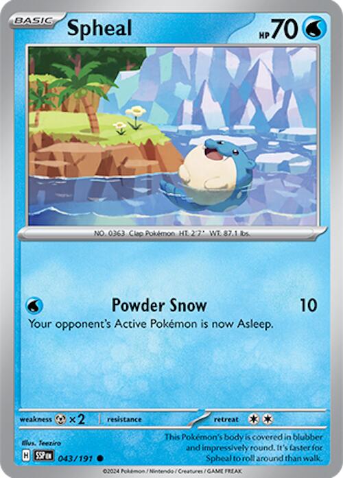 Spheal (043/191) [Scarlet & Violet: Surging Sparks] | Good Games Cannington
