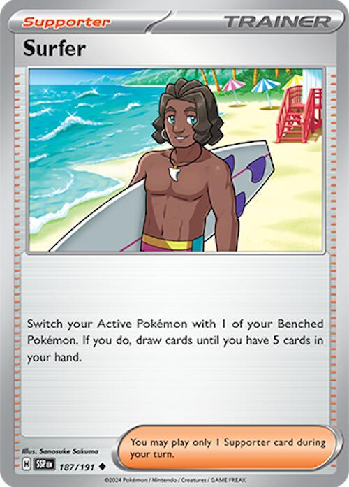 Surfer (187/191) [Scarlet & Violet: Surging Sparks] | Good Games Cannington