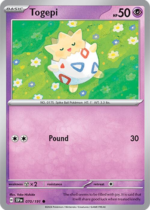 Togepi (070/191) [Scarlet & Violet: Surging Sparks] | Good Games Cannington