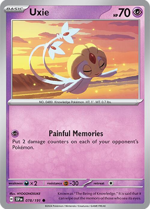Uxie (078/191) [Scarlet & Violet: Surging Sparks] | Good Games Cannington